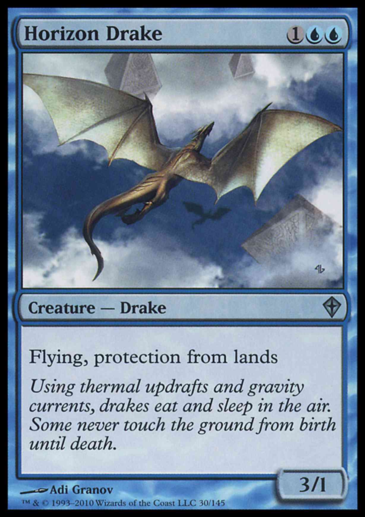 Horizon Drake magic card front