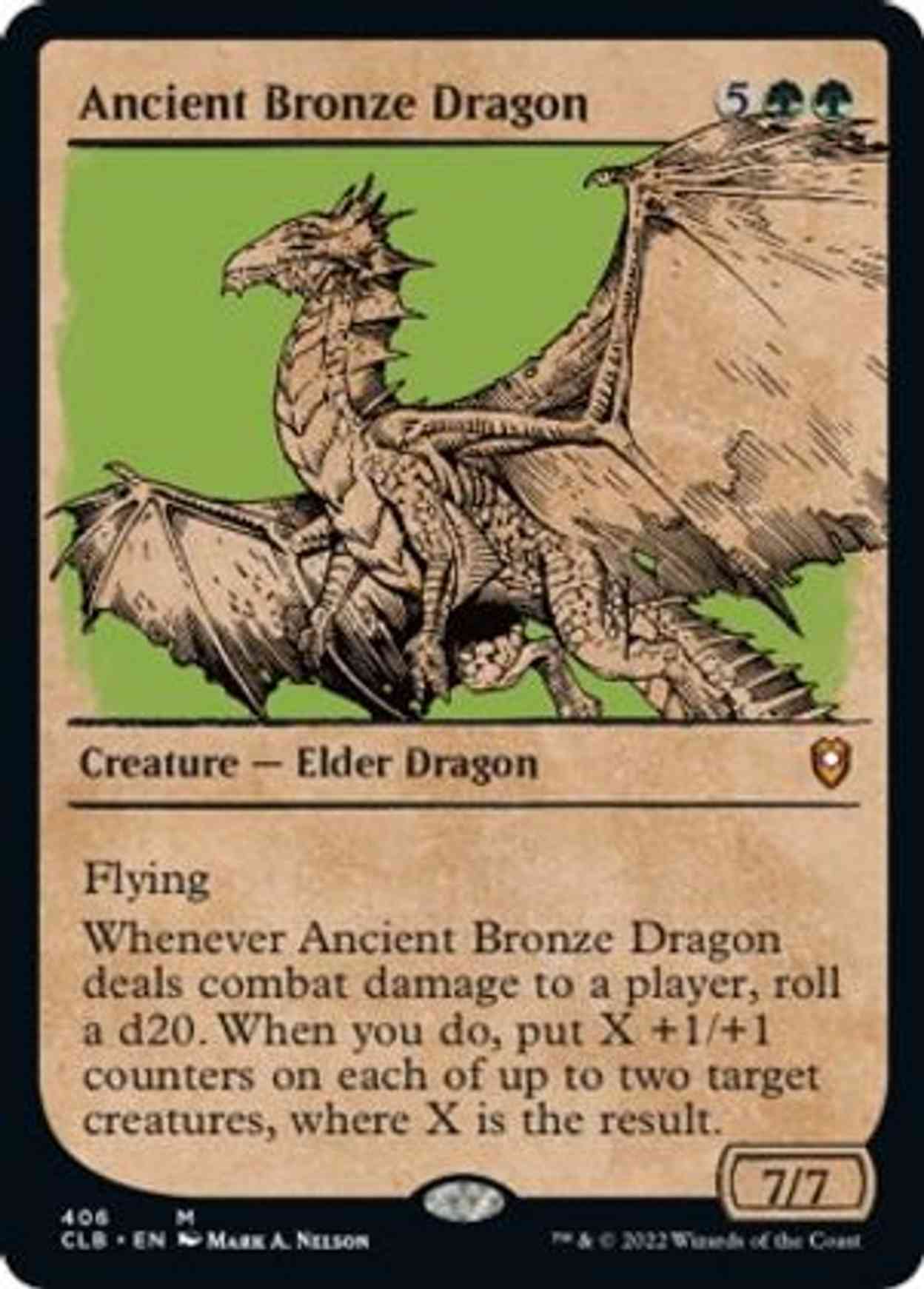 Ancient Bronze Dragon (Showcase) magic card front
