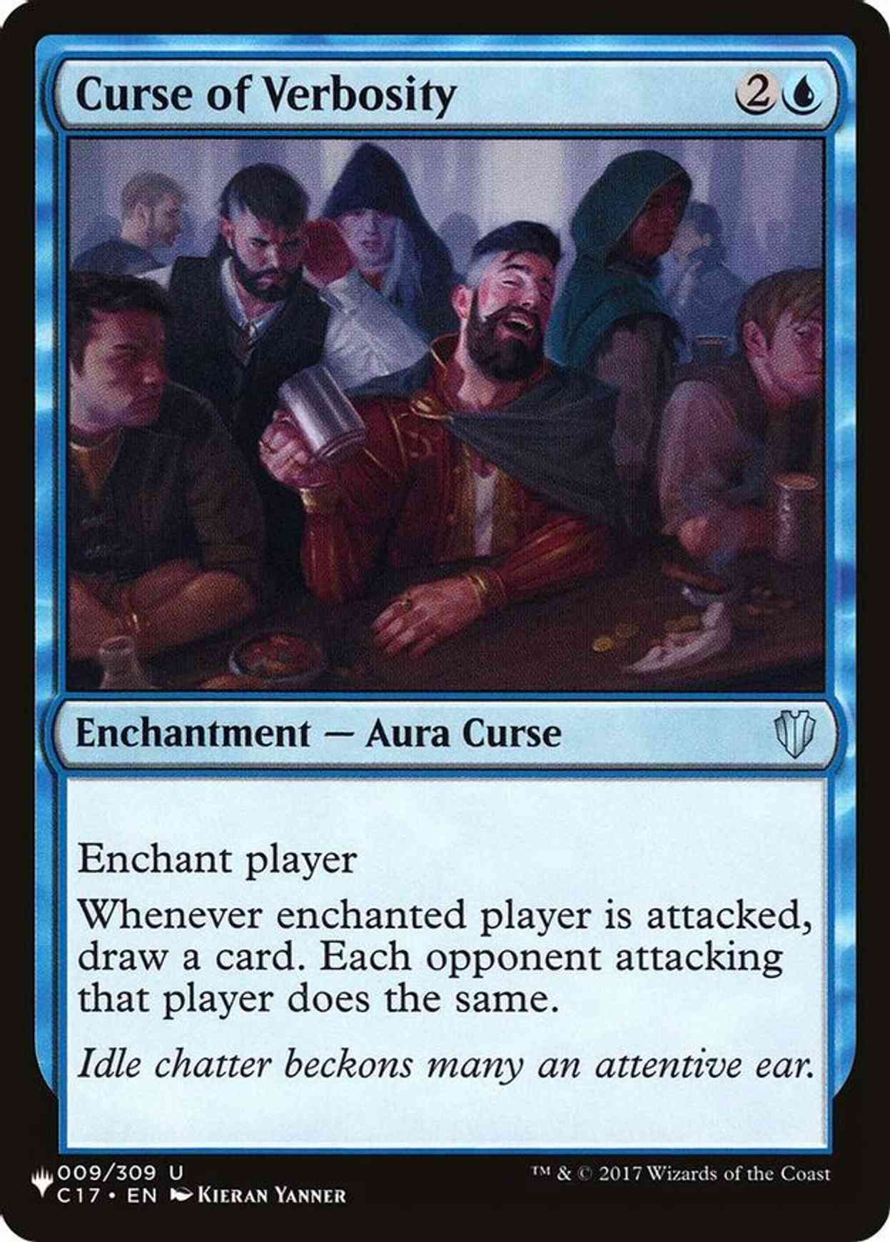 Curse of Verbosity magic card front