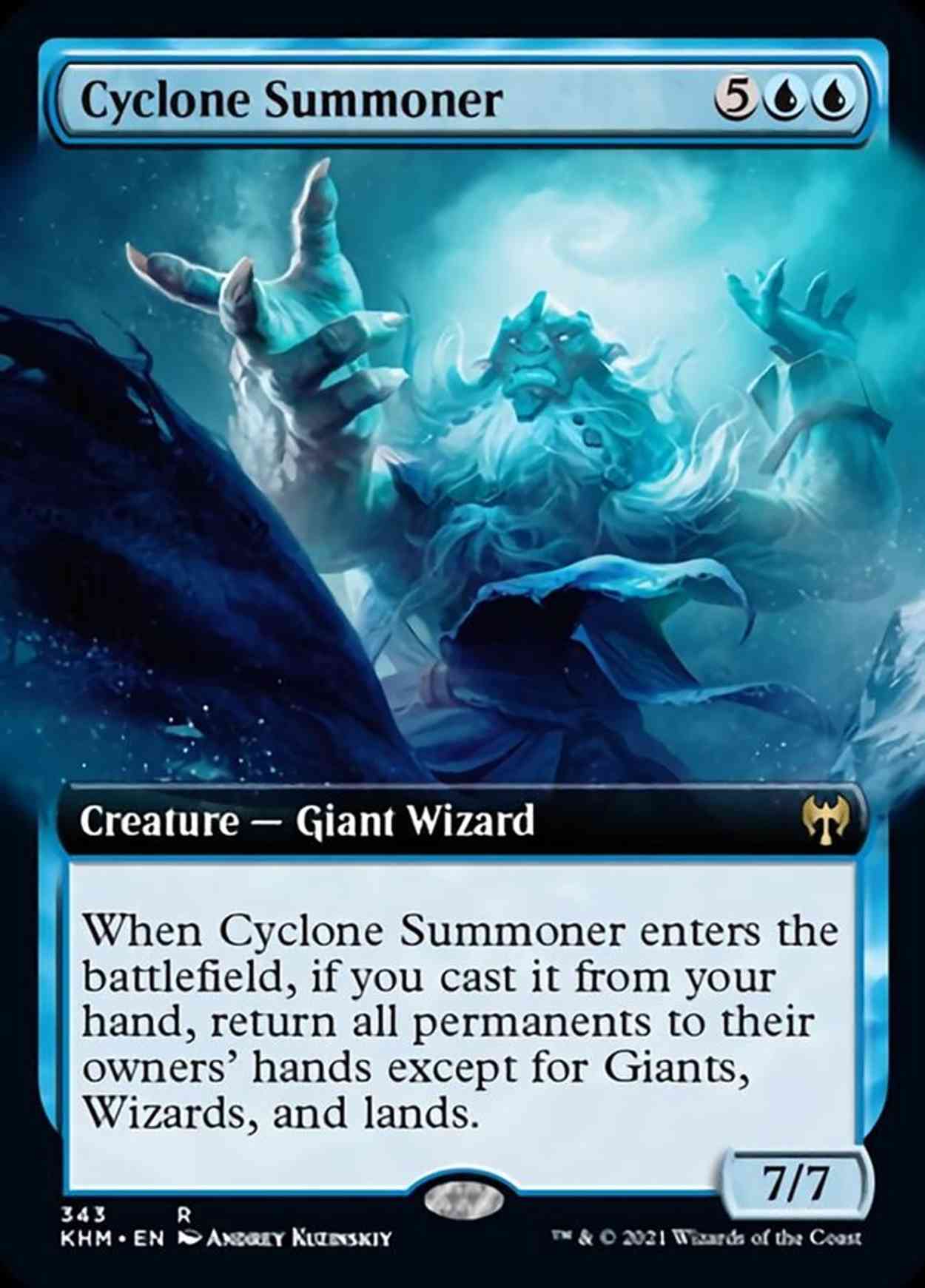 Cyclone Summoner (Extended Art) magic card front