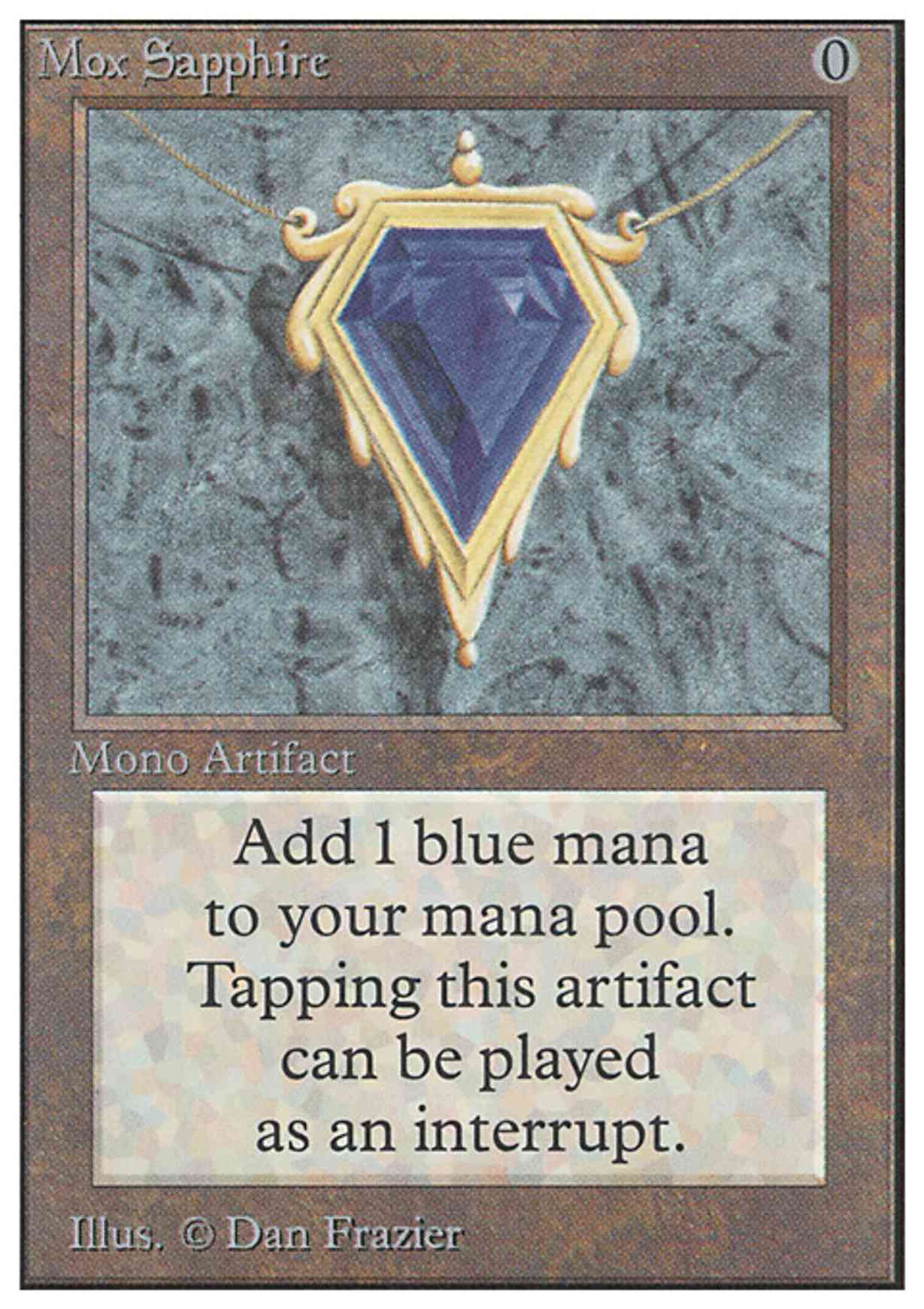 Mox Sapphire magic card front
