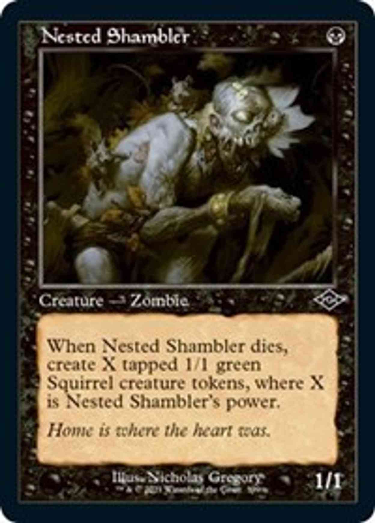 Nested Shambler (Retro Frame) (Foil Etched) magic card front