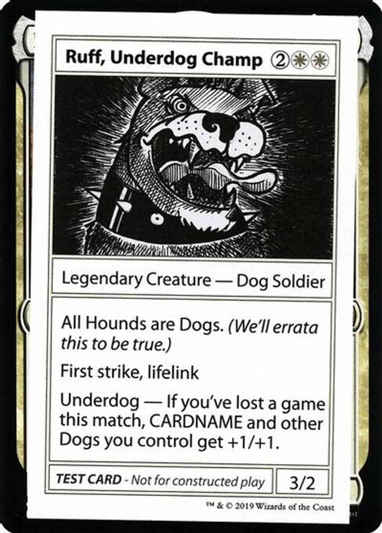 Ruff, Underdog Champ (No PW Symbol) magic card front
