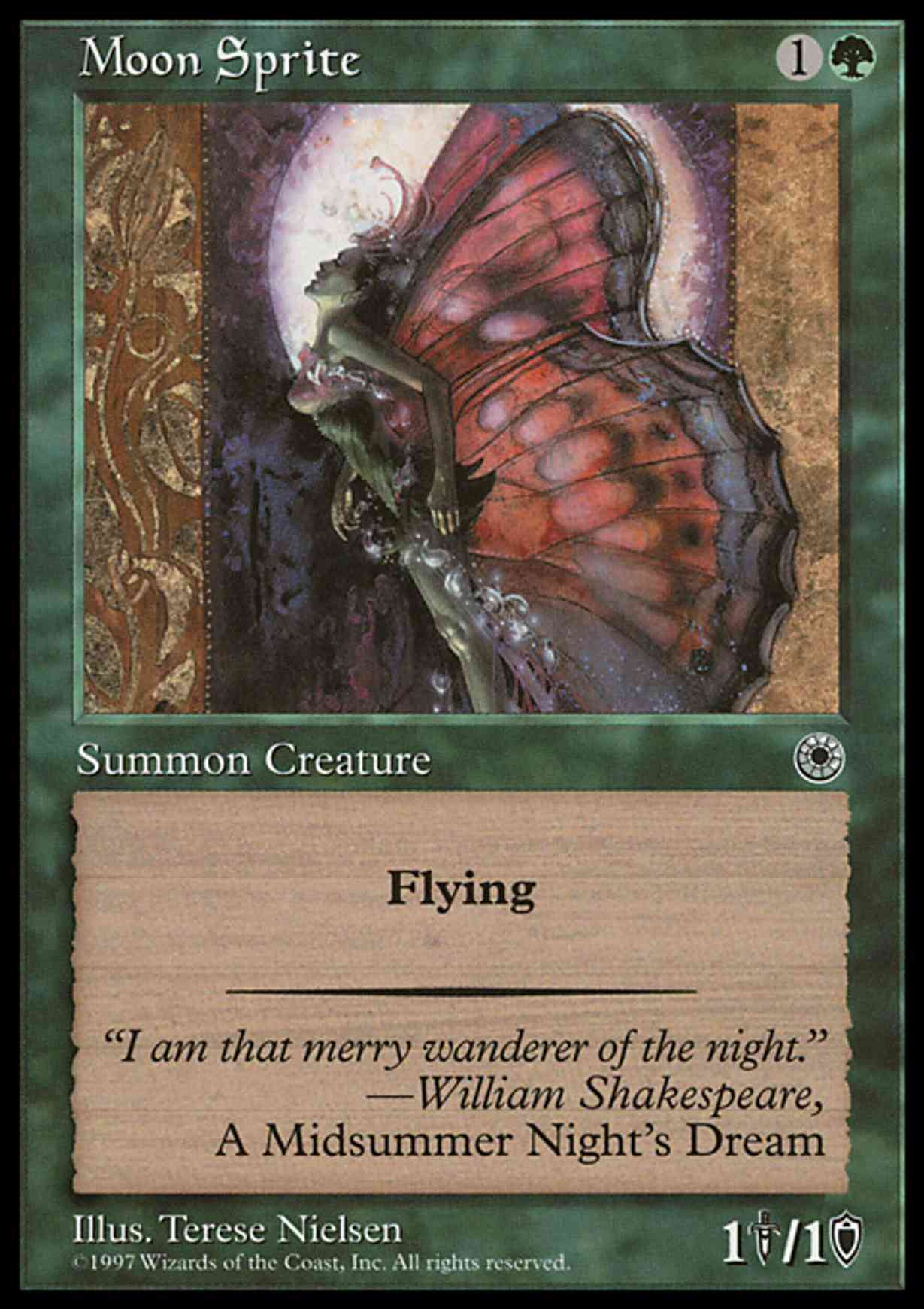 Moon Sprite magic card front