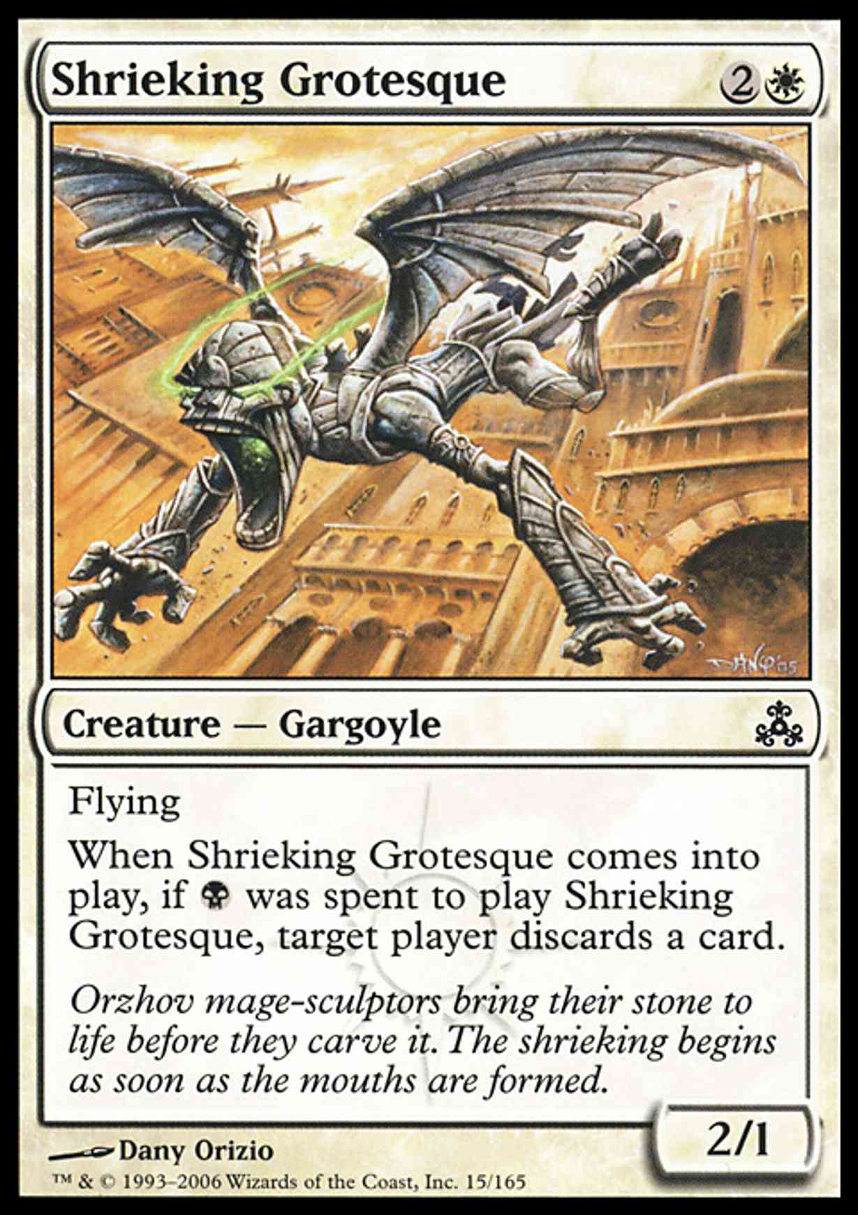 Shrieking Grotesque magic card front