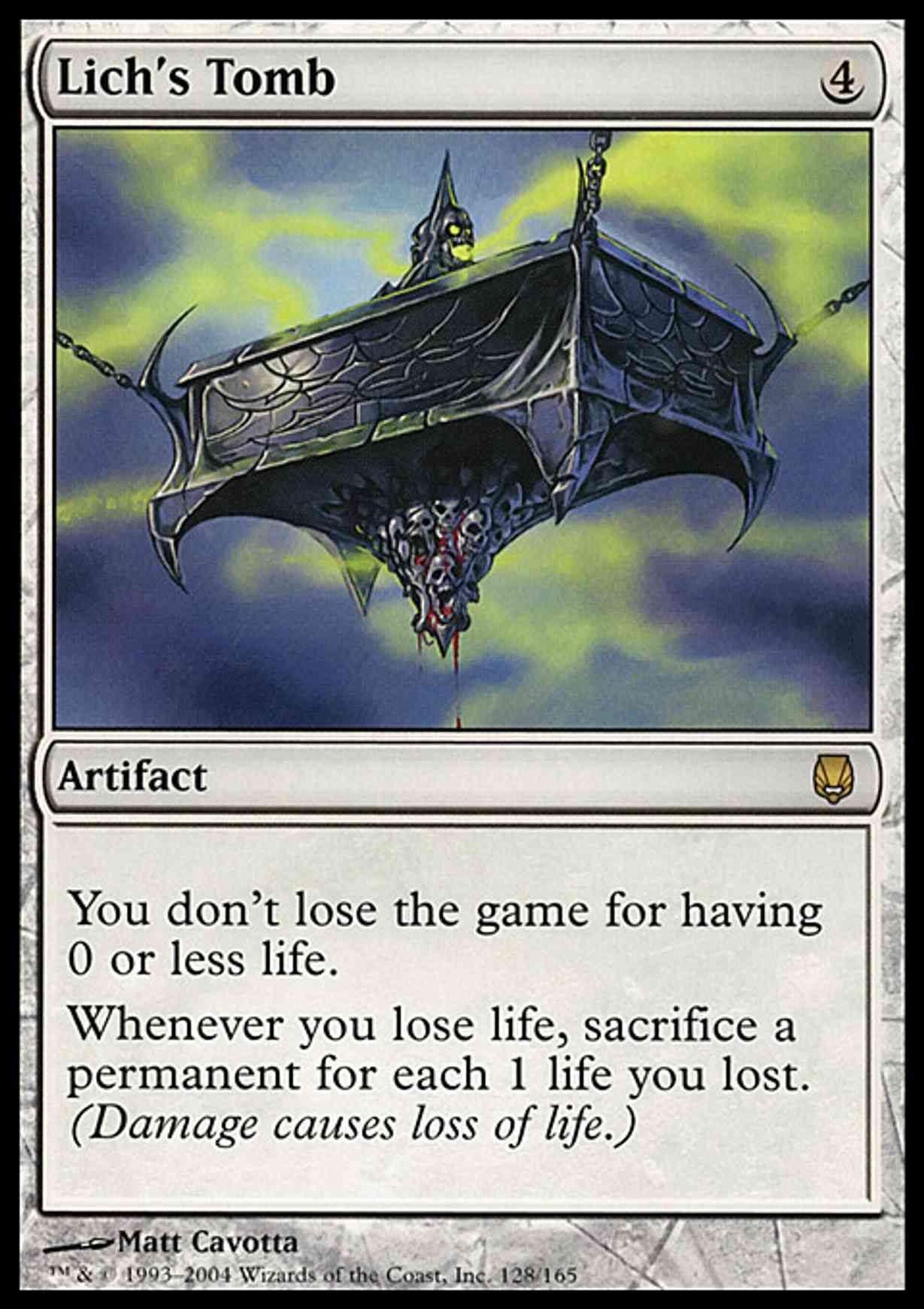 Lich's Tomb magic card front