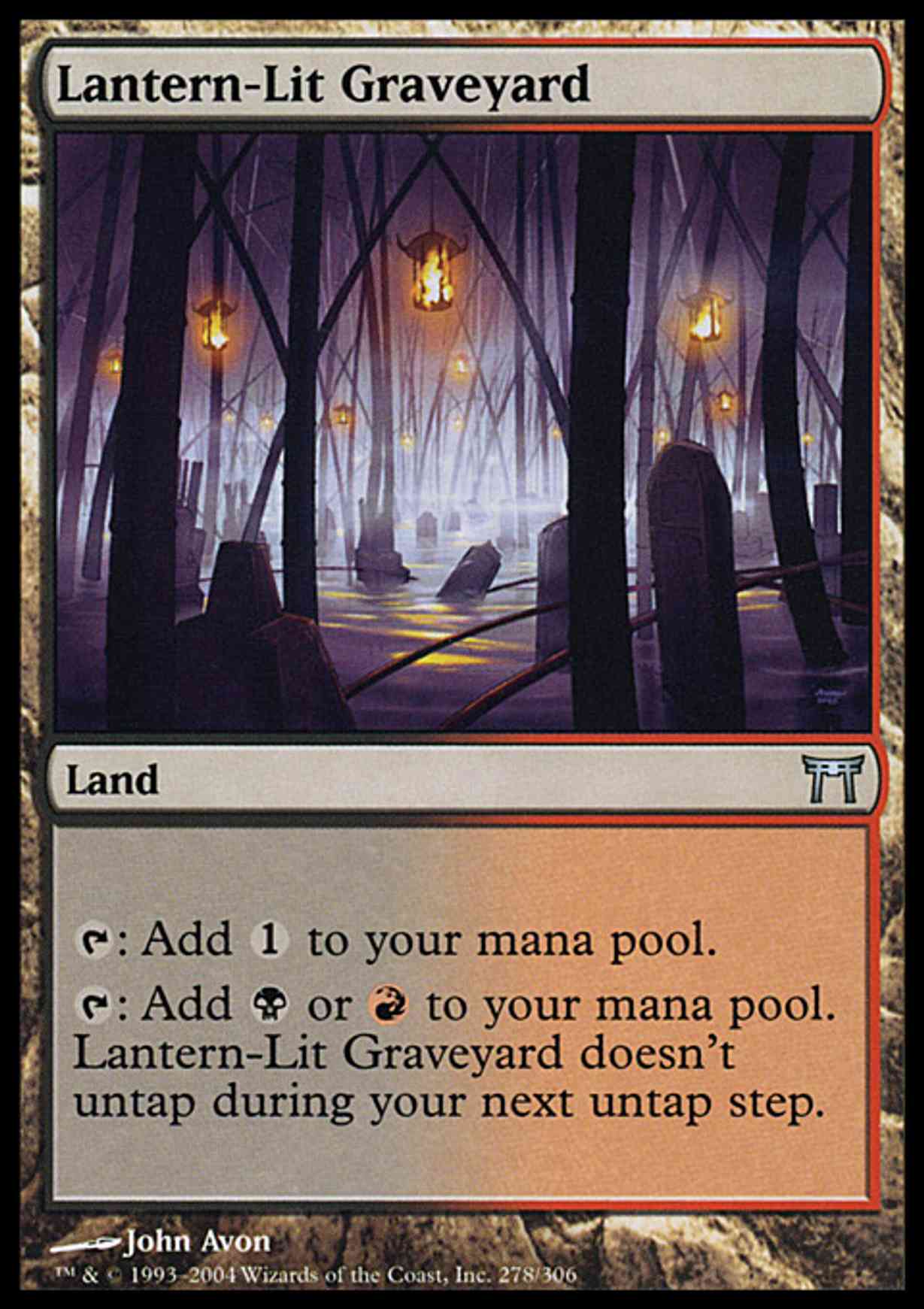 Lantern-Lit Graveyard magic card front