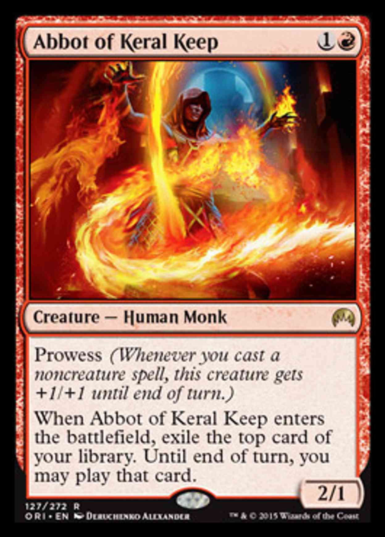 Abbot of Keral Keep magic card front