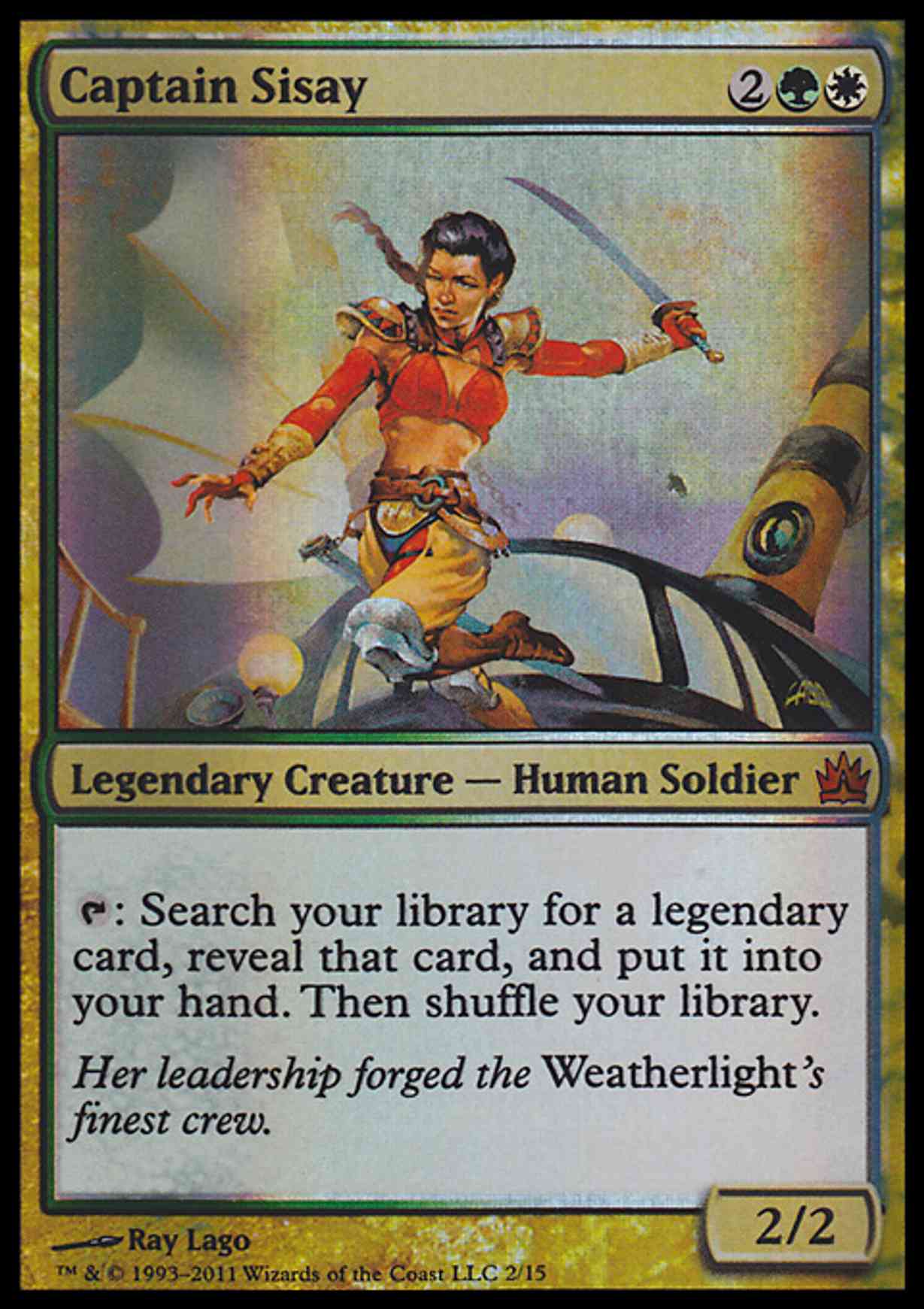 thumbnail image 2 of Captain Sisay Price From Mtg From The Vault: Legends 2 of 12
