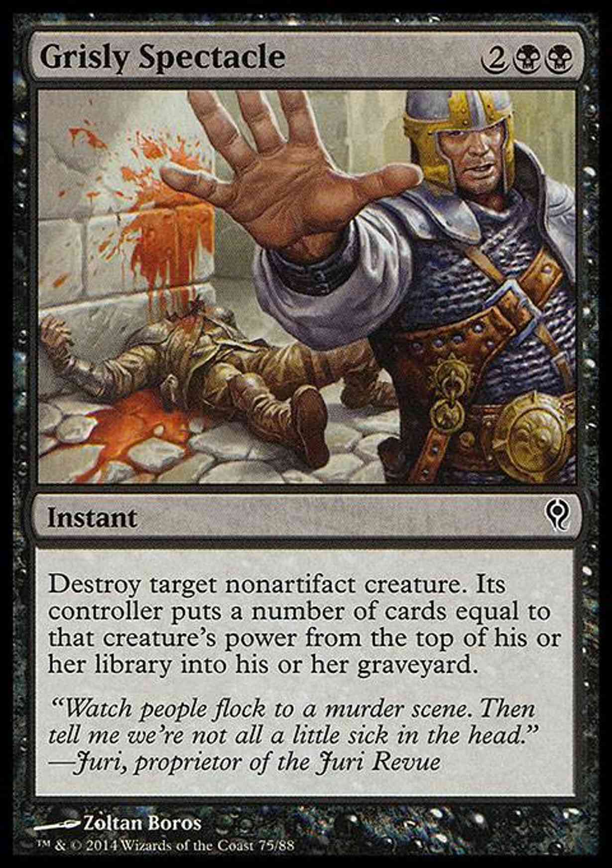 Grisly Spectacle magic card front