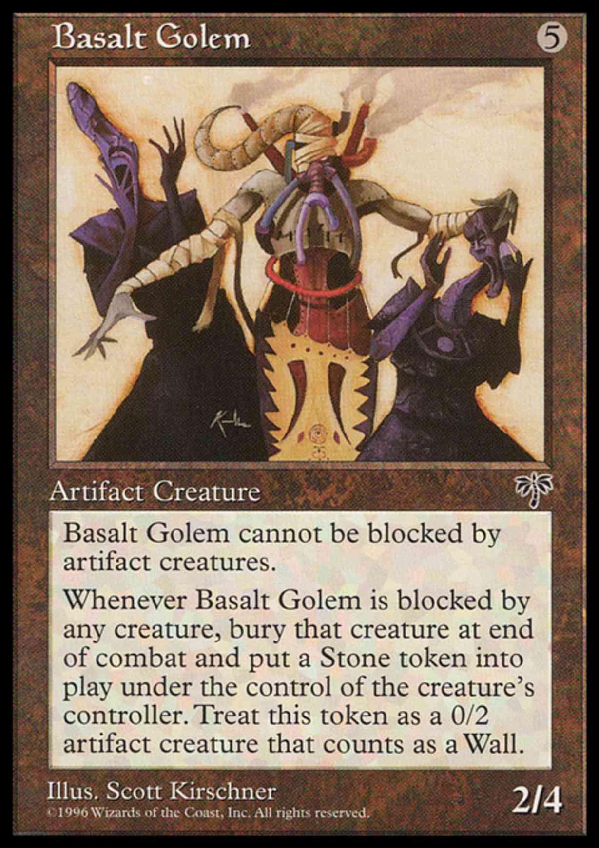 Basalt Golem magic card front