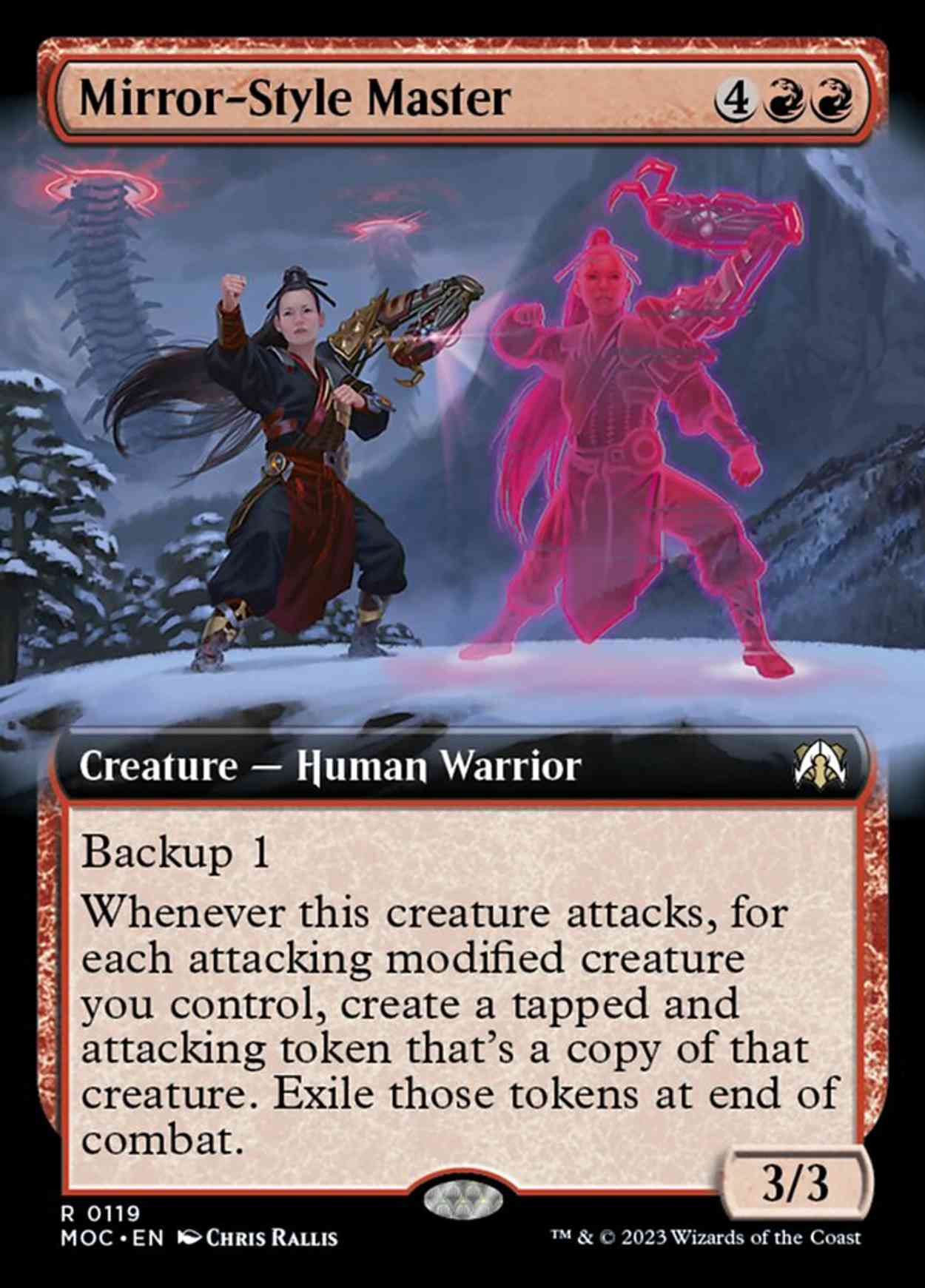 Mirror-Style Master (Extended Art) magic card front