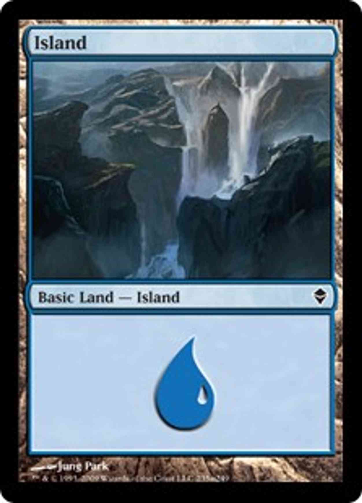 Island (235a) magic card front