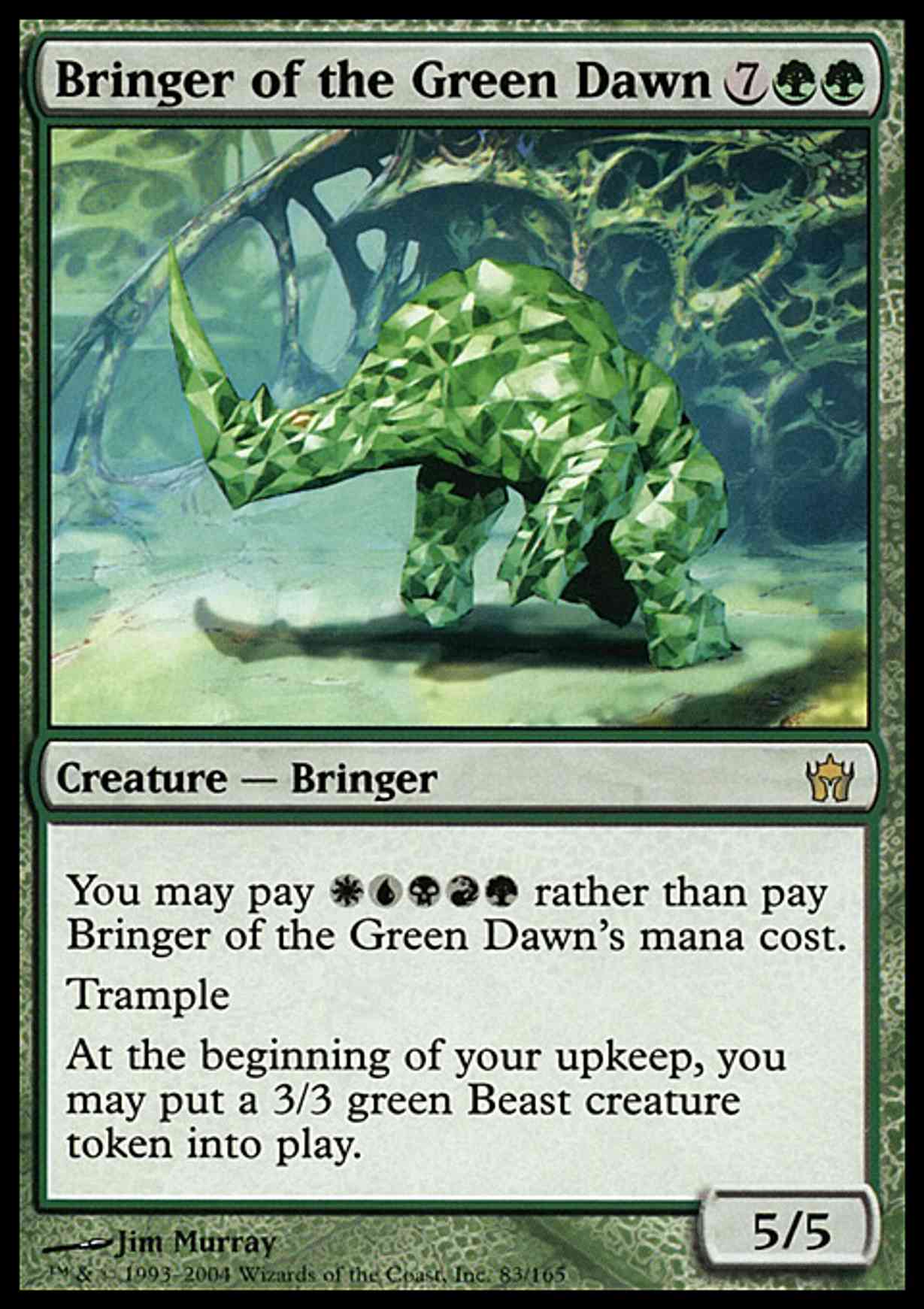 Bringer of the Green Dawn magic card front