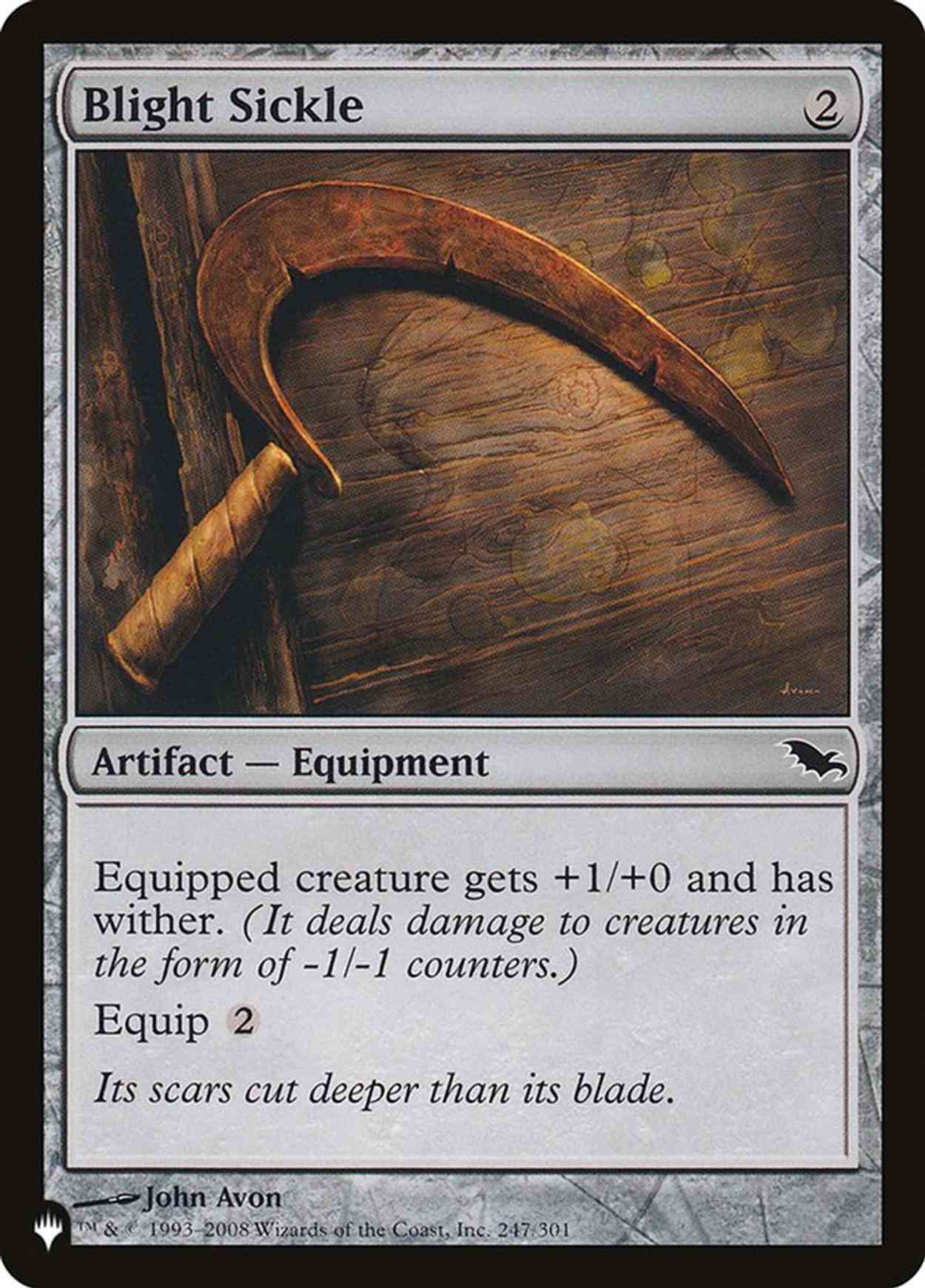 Blight Sickle magic card front