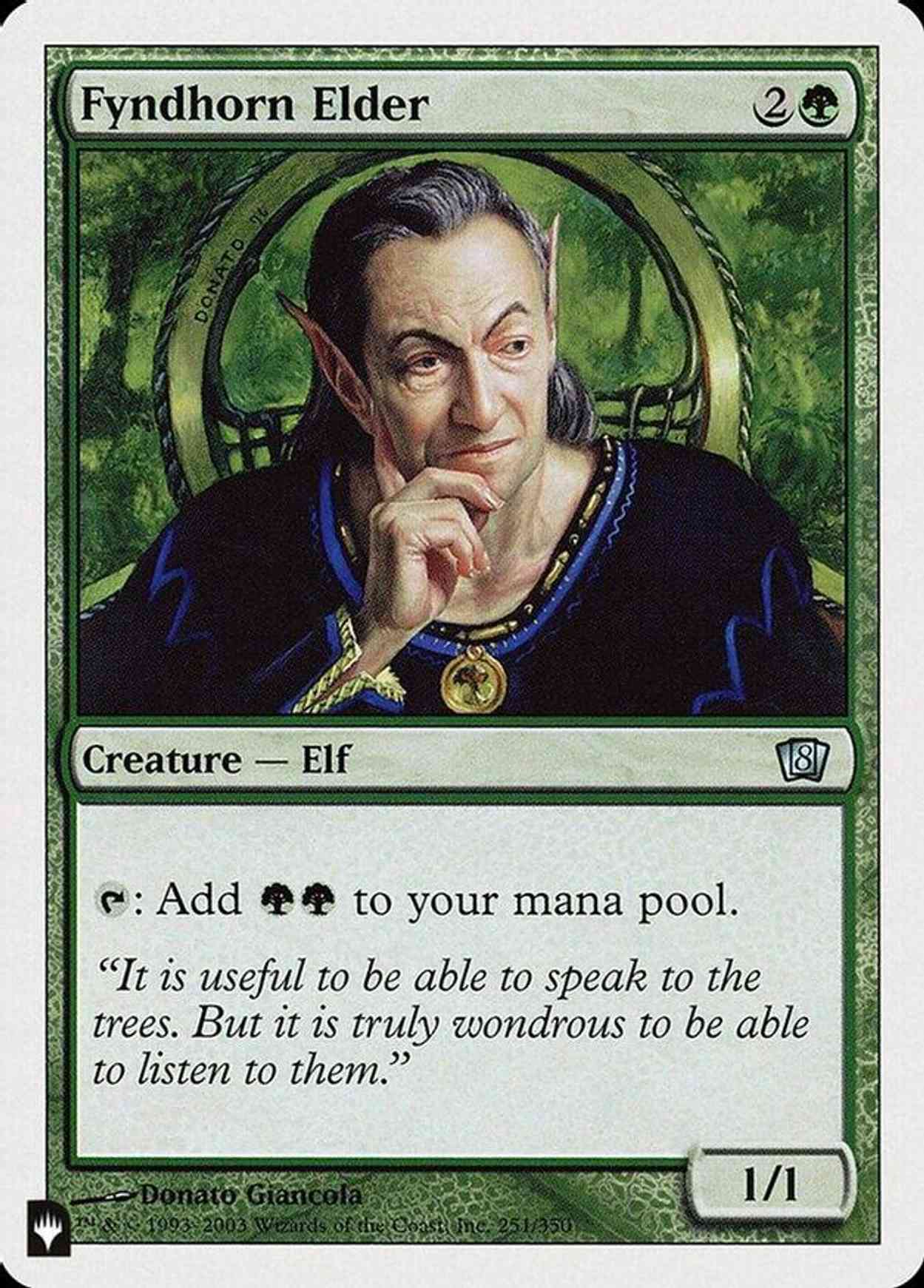 Fyndhorn Elder magic card front