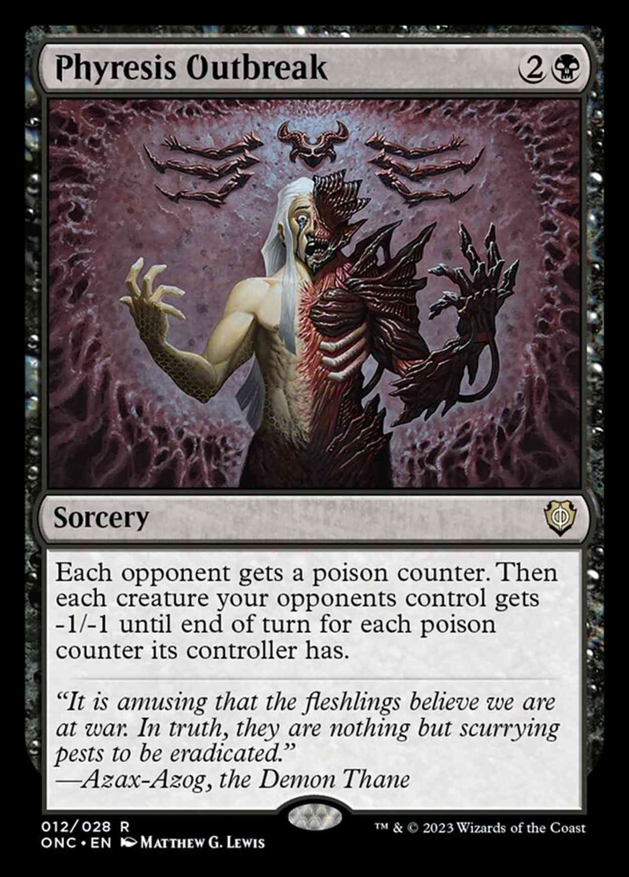 Phyresis Outbreak magic card front