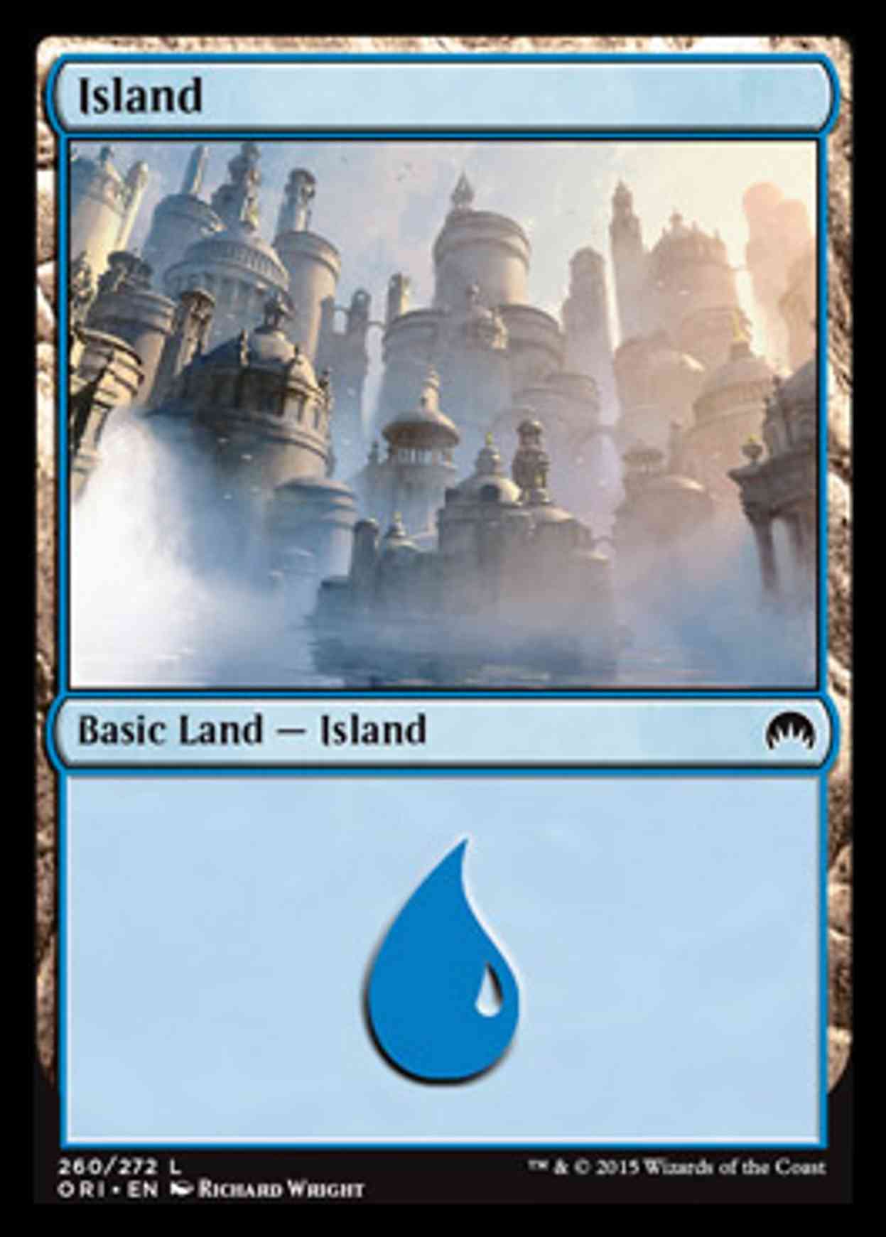Island (260) magic card front