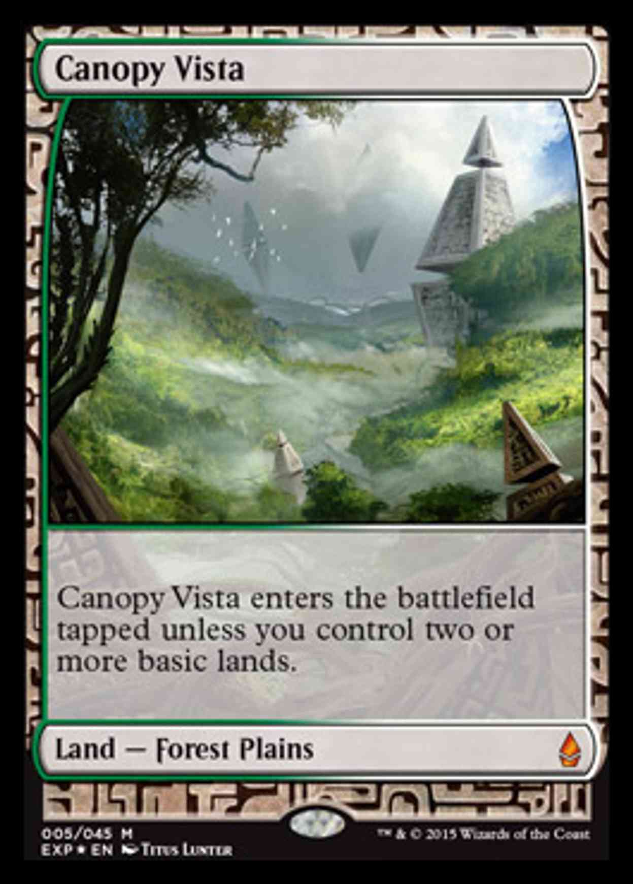 Canopy Vista magic card front