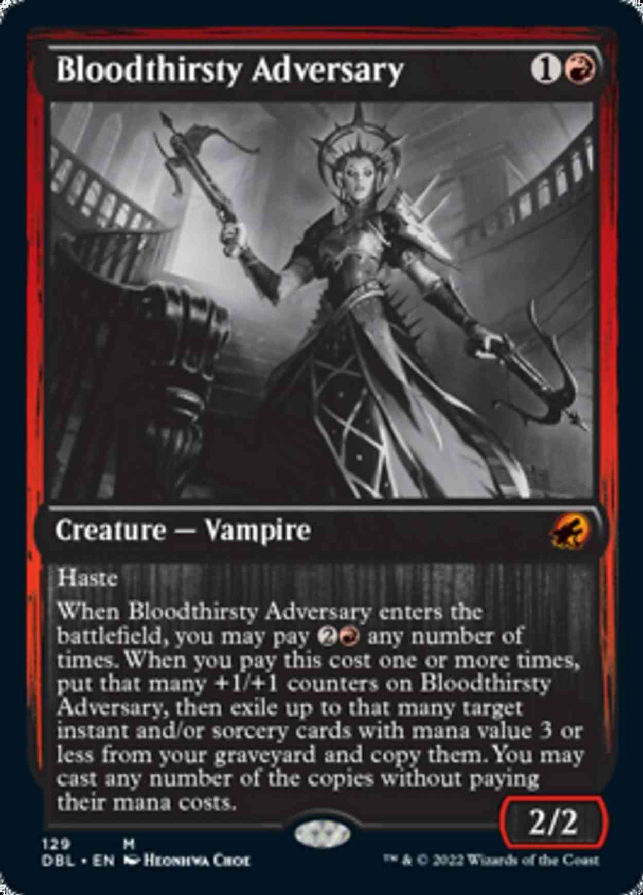 Bloodthirsty Adversary magic card front