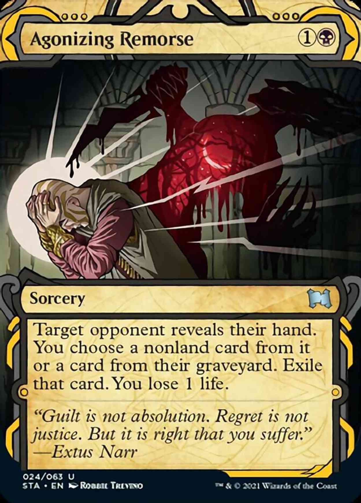 Agonizing Remorse (Foil Etched) magic card front