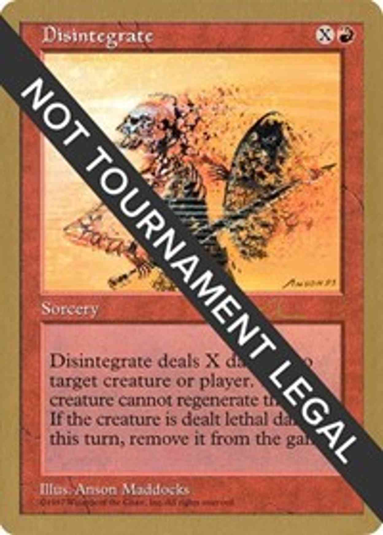 Disintegrate - 1997 Paul McCabe (5ED) magic card front