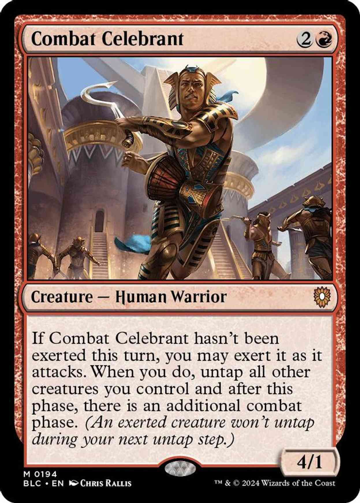 Combat Celebrant magic card front