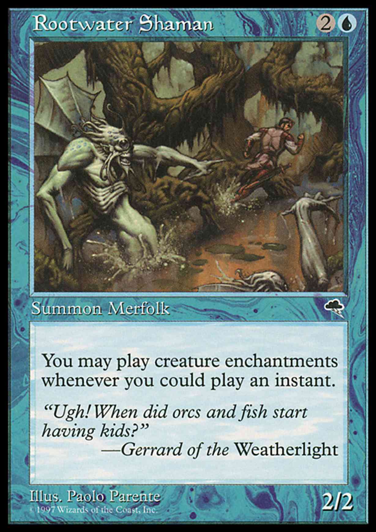 Rootwater Shaman magic card front