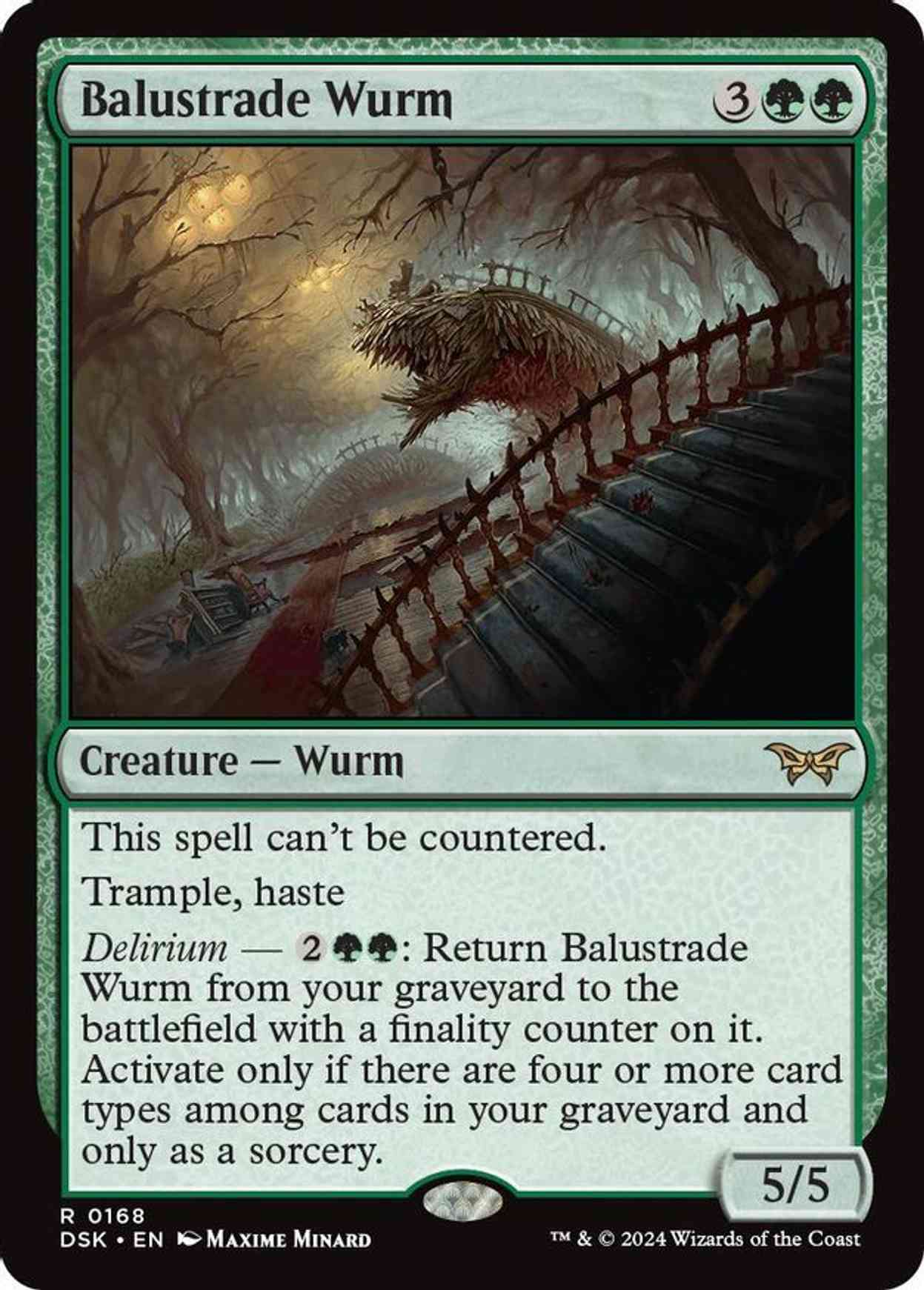 Balustrade Wurm magic card front