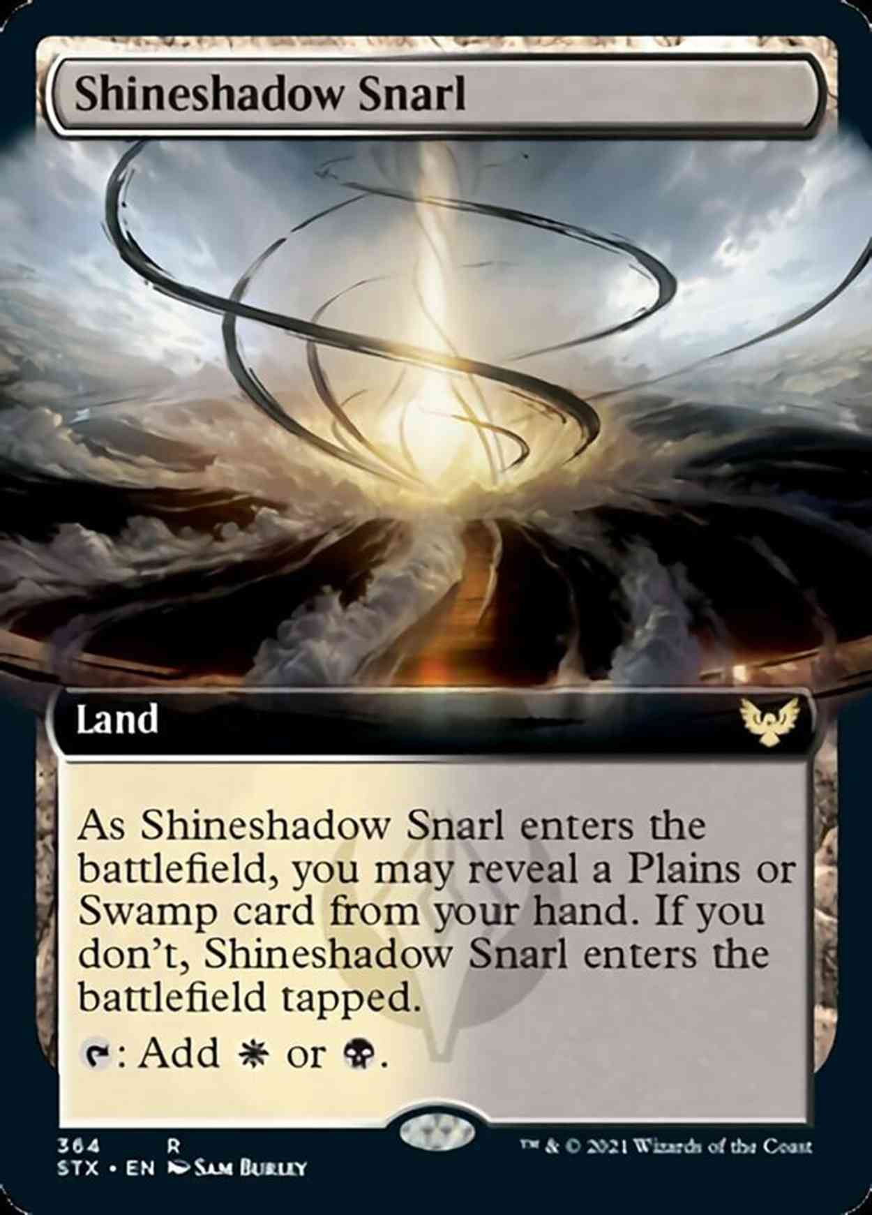 Shineshadow Snarl (Extended Art) magic card front