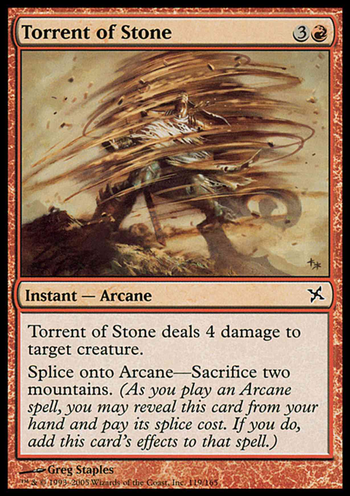 Torrent of Stone magic card front