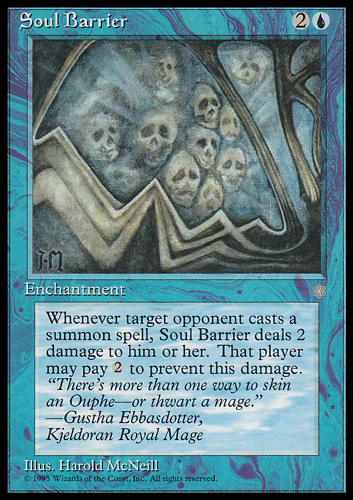 Soul Barrier magic card front
