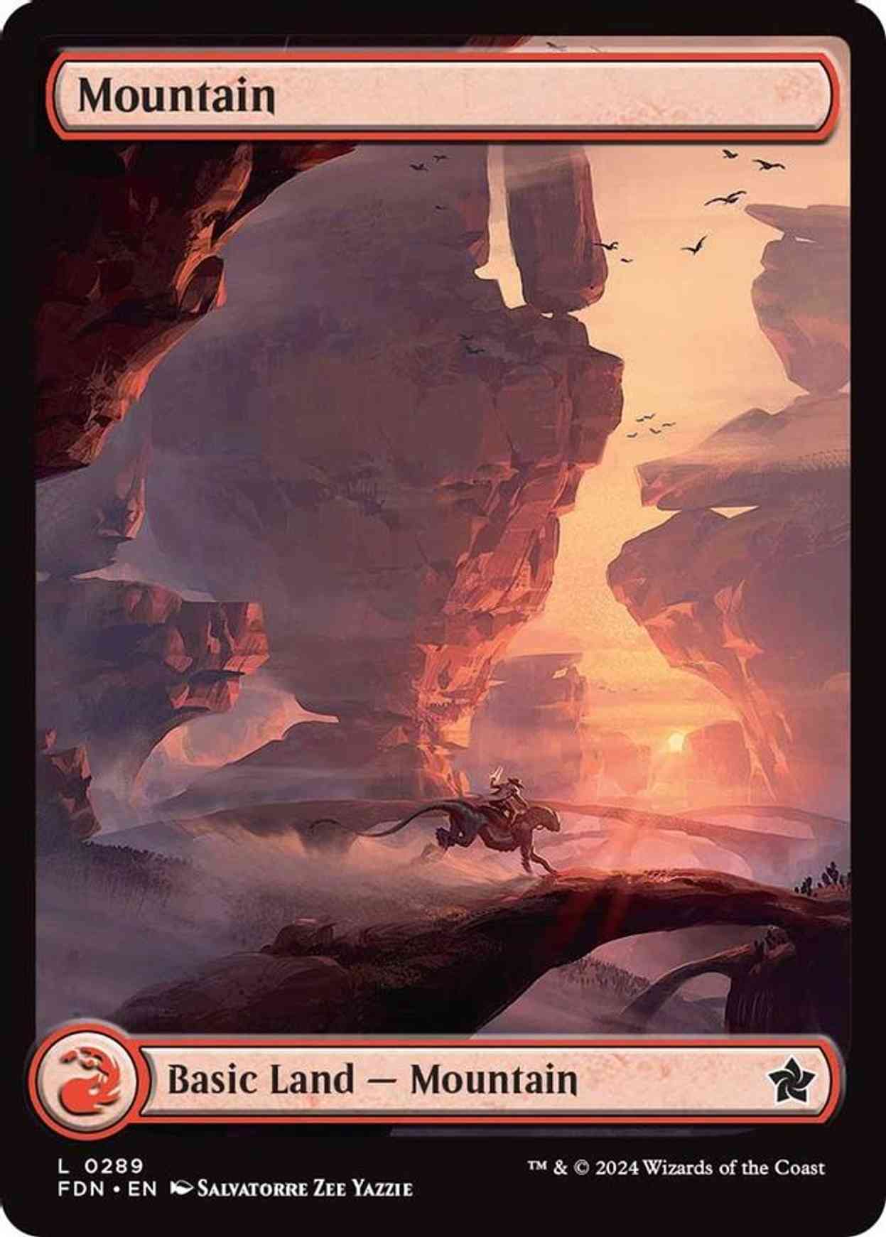 Mountain (0289) magic card front