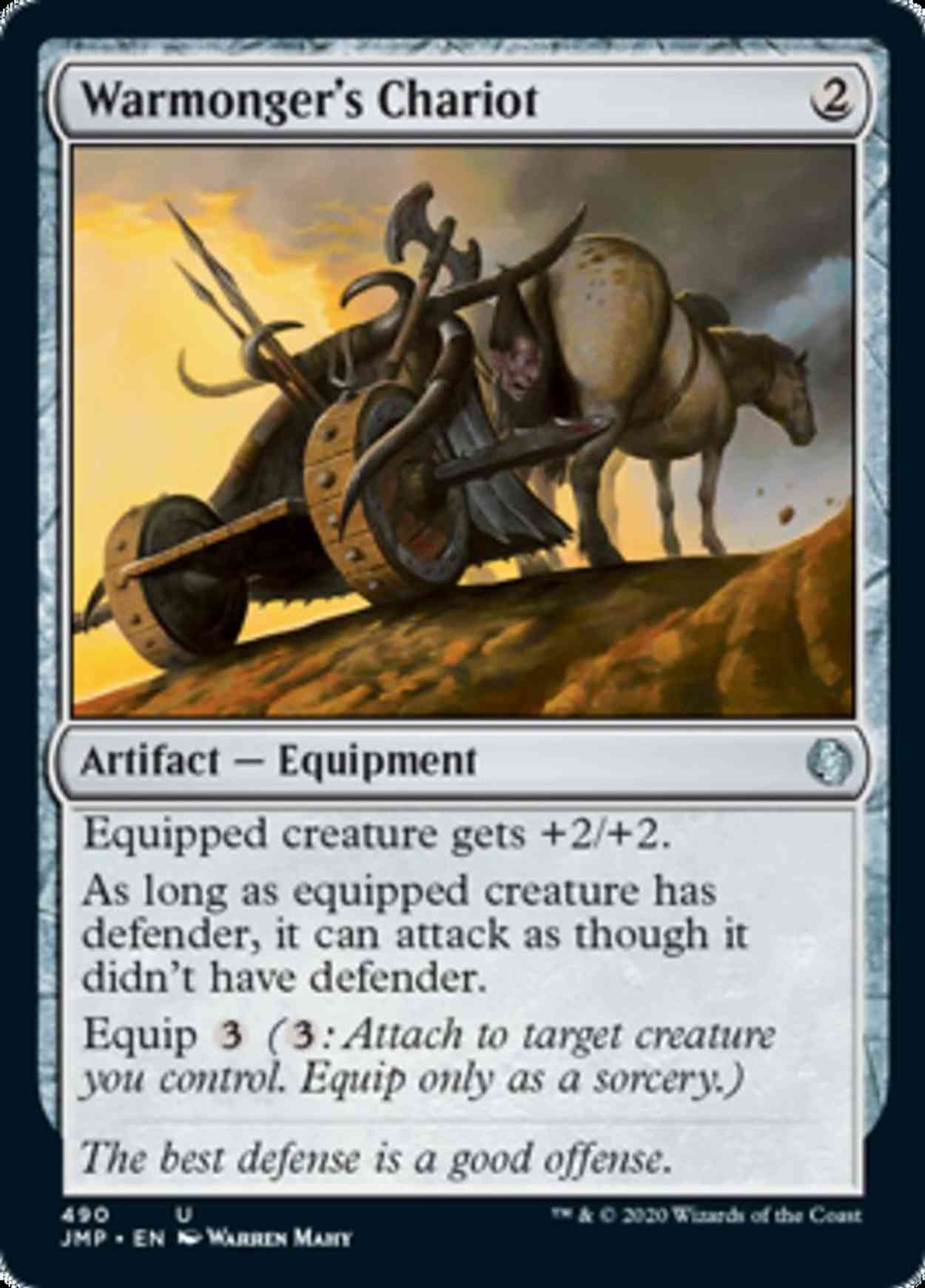 Warmonger's Chariot magic card front