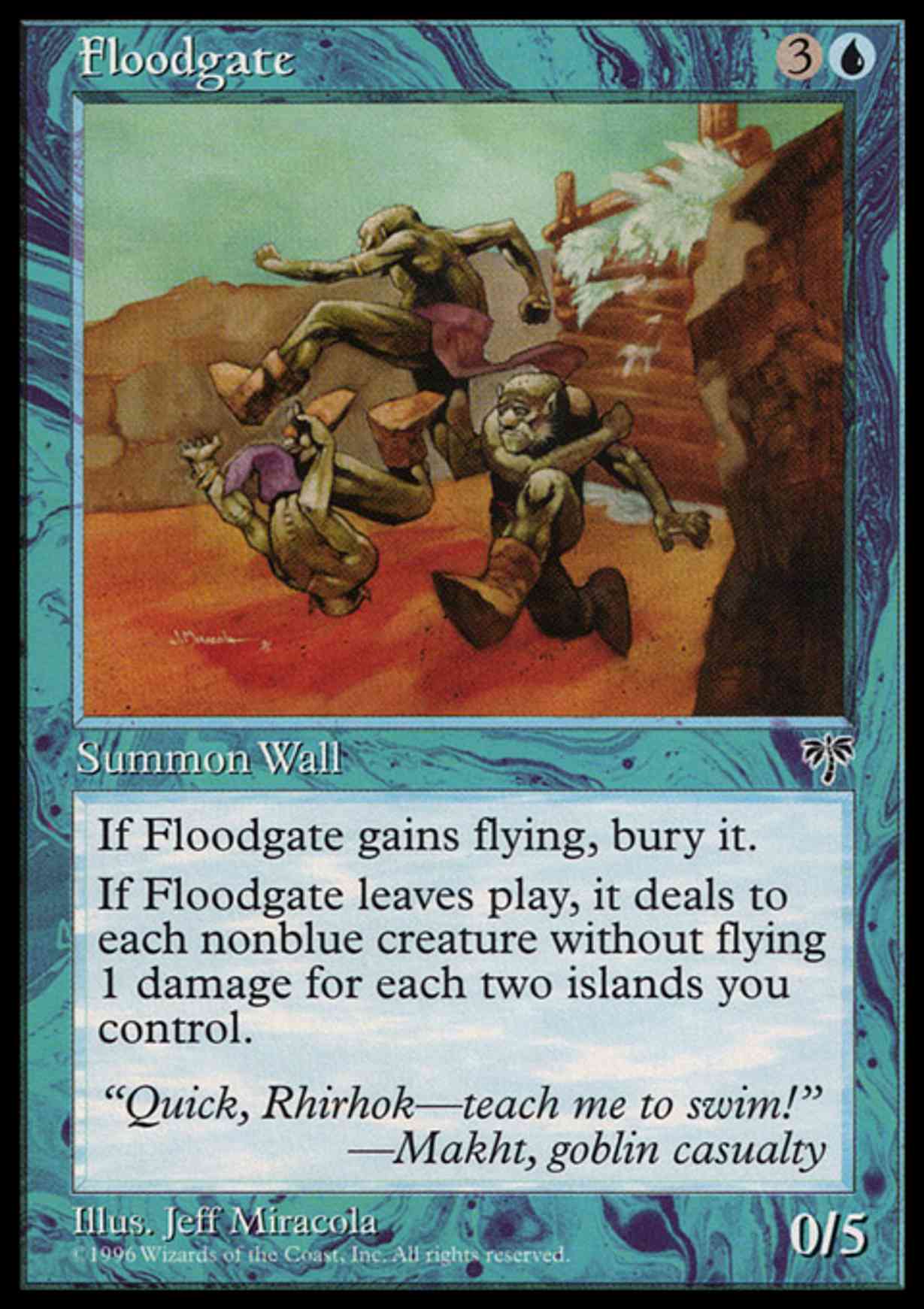 Floodgate magic card front