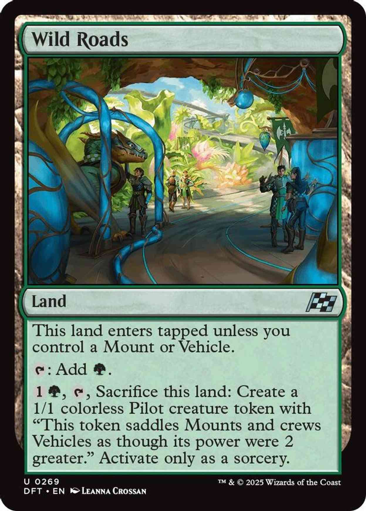 Wild Roads magic card front