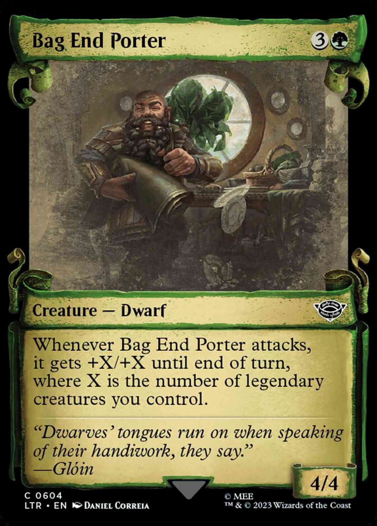 Bag End Porter (Showcase Scrolls) magic card front