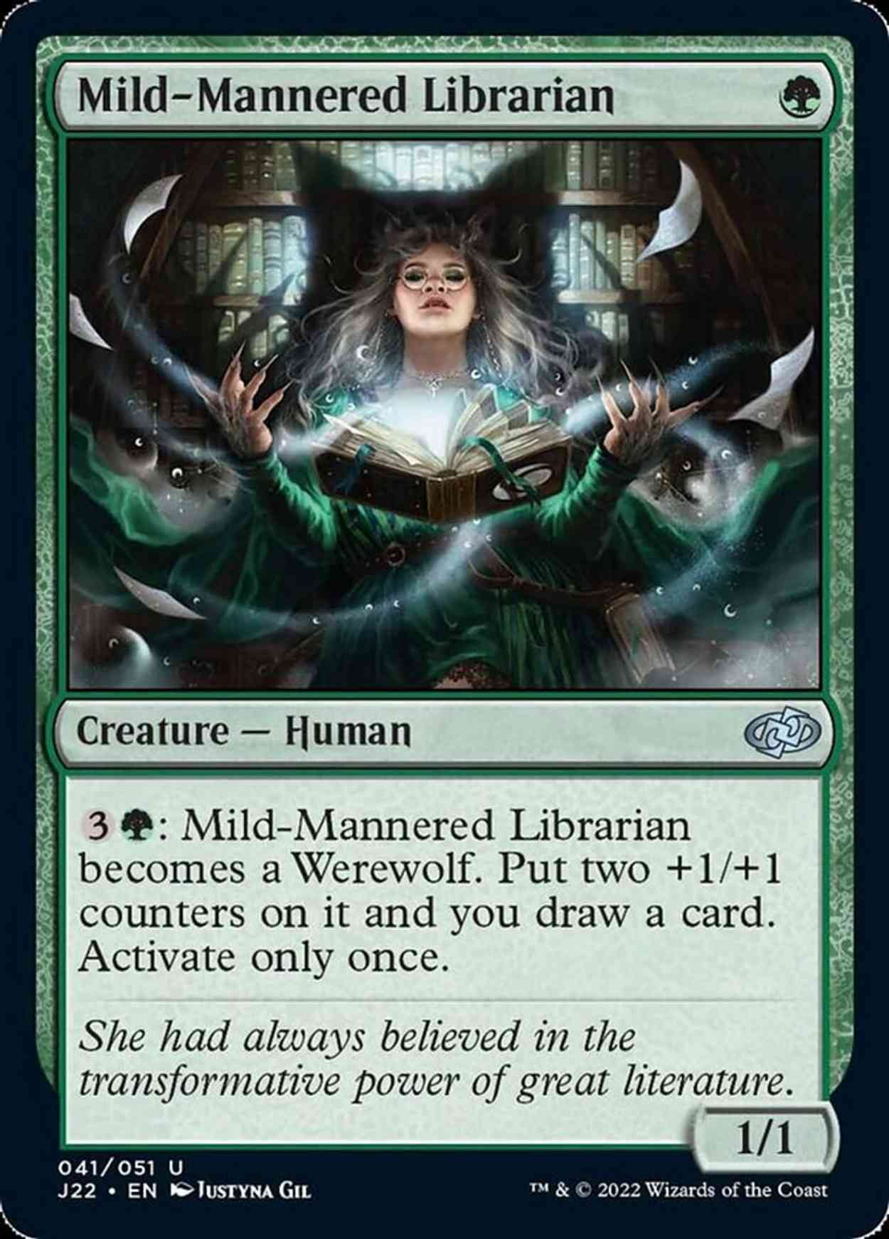 Mild-Mannered Librarian magic card front