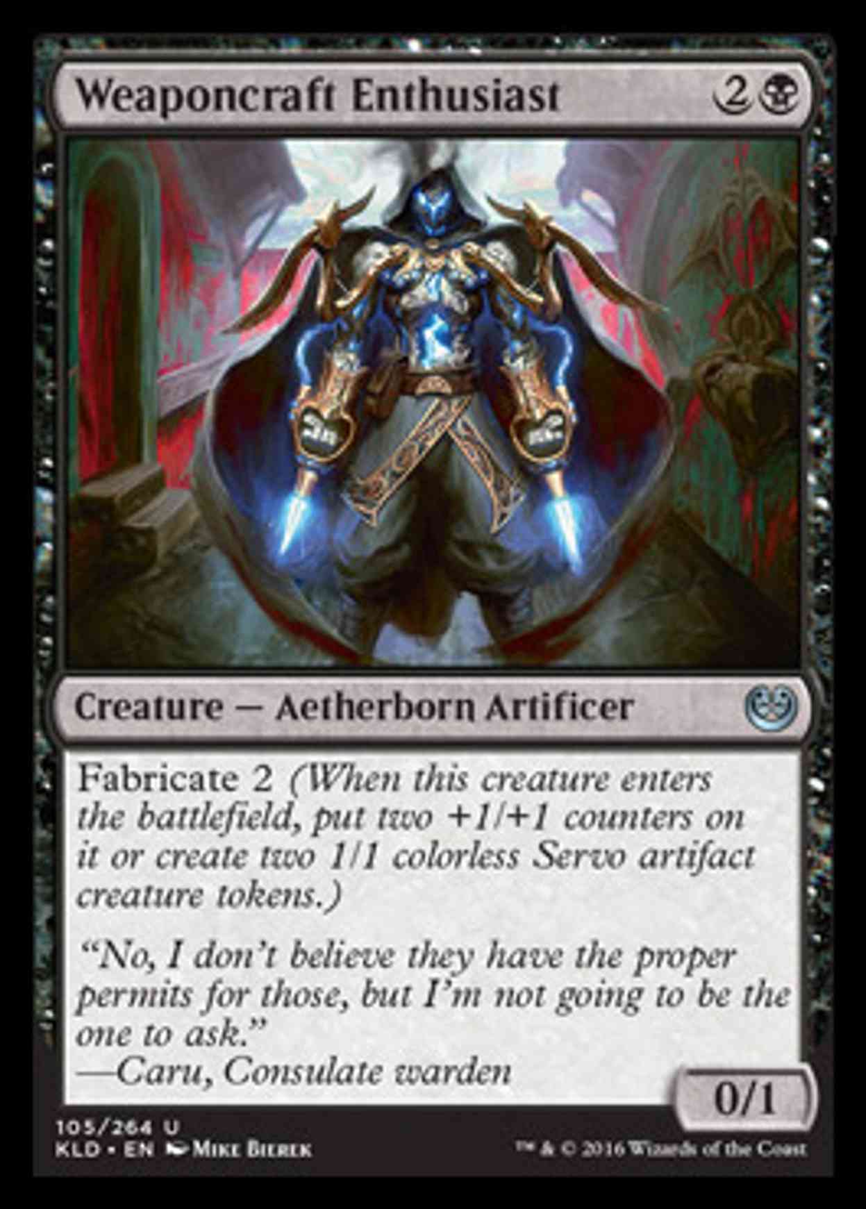 Weaponcraft Enthusiast magic card front