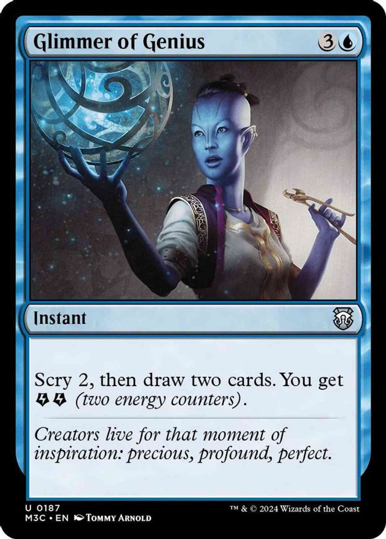 Glimmer of Genius (Ripple Foil) magic card front