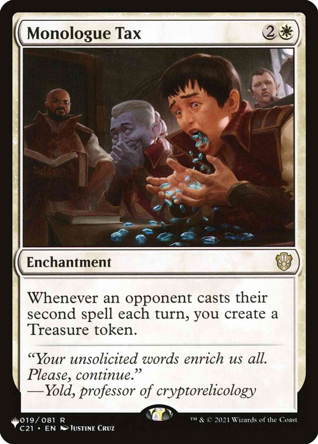 Monologue Tax magic card front