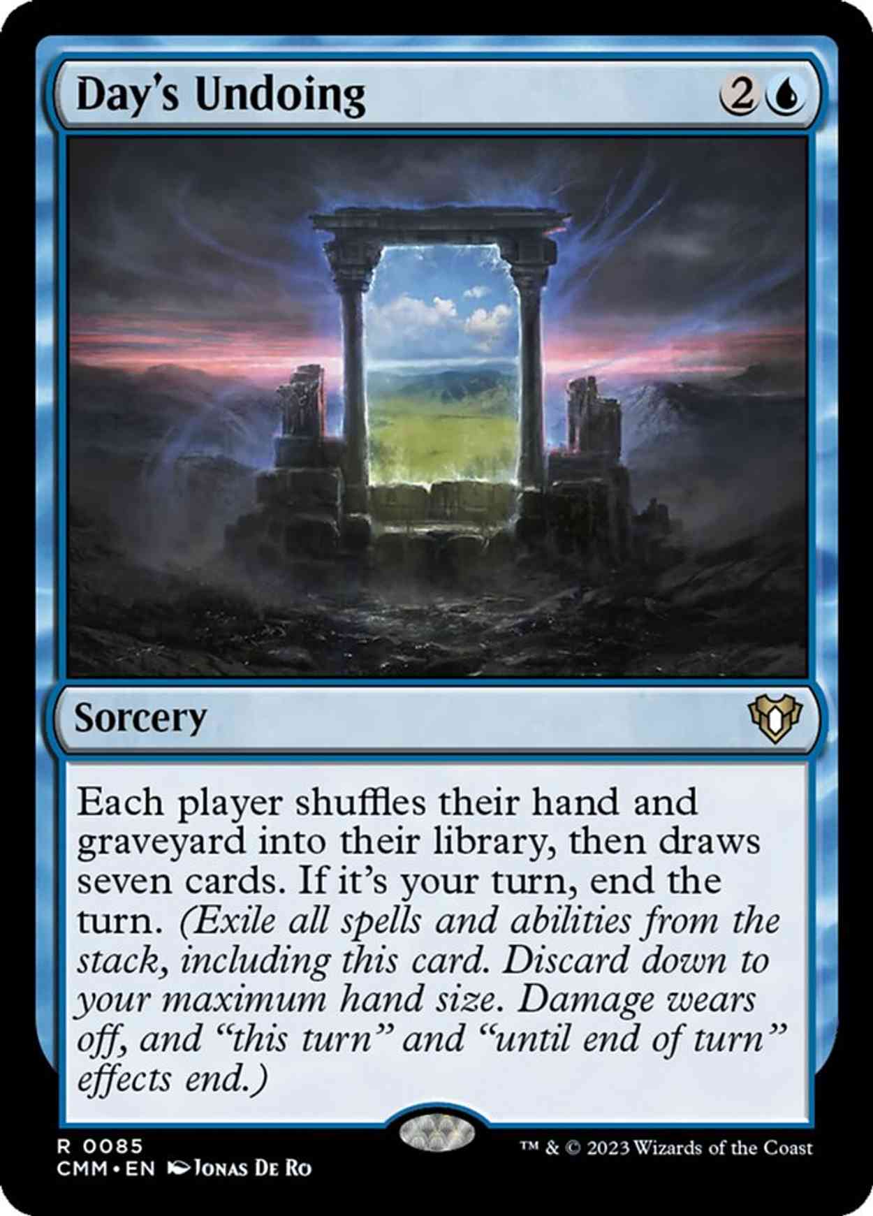 Day's Undoing magic card front