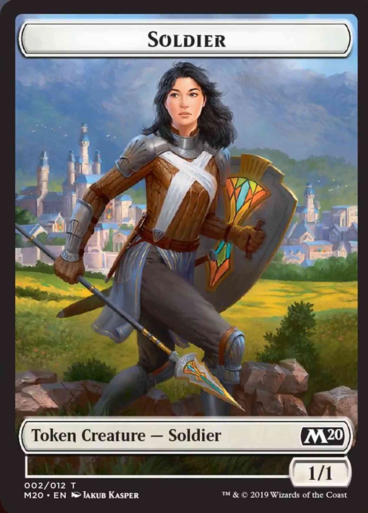 Soldier Token magic card front