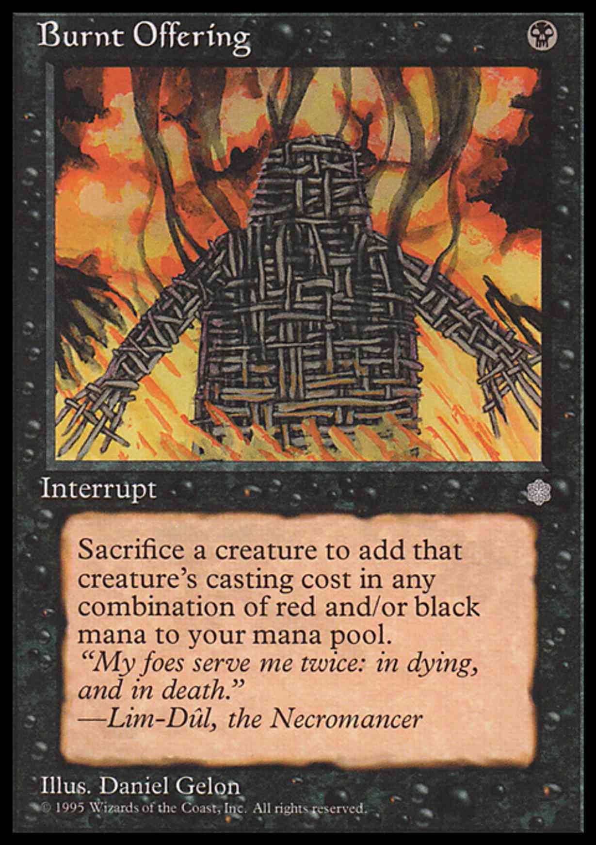 Burnt Offering magic card front