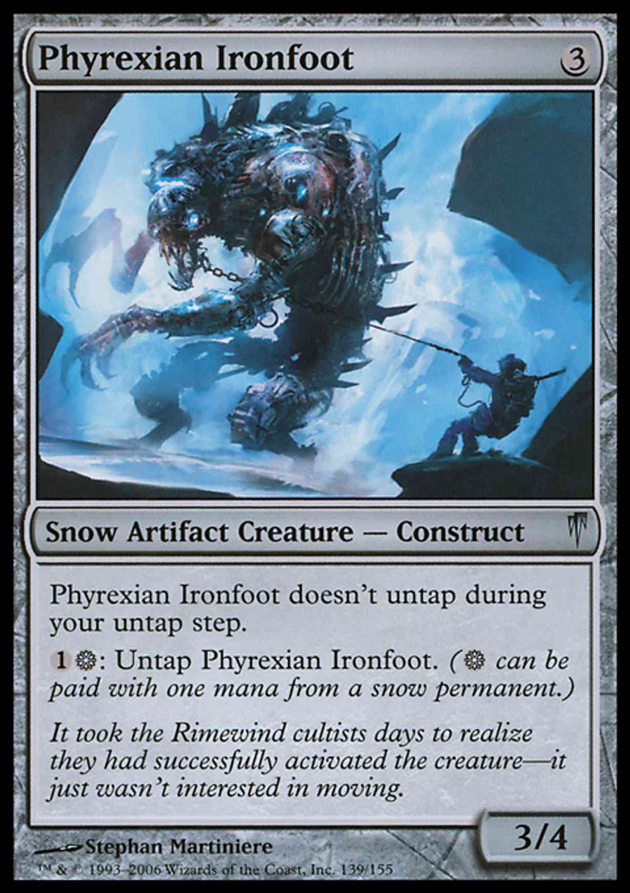 Phyrexian Ironfoot magic card front