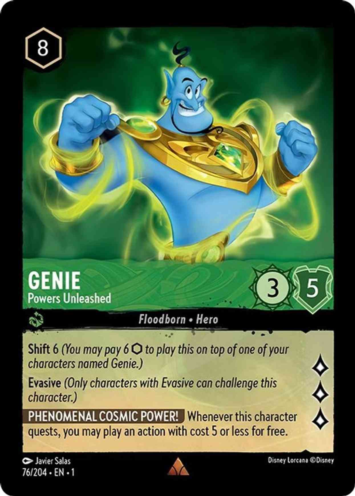 Genie - Powers Unleashed magic card front