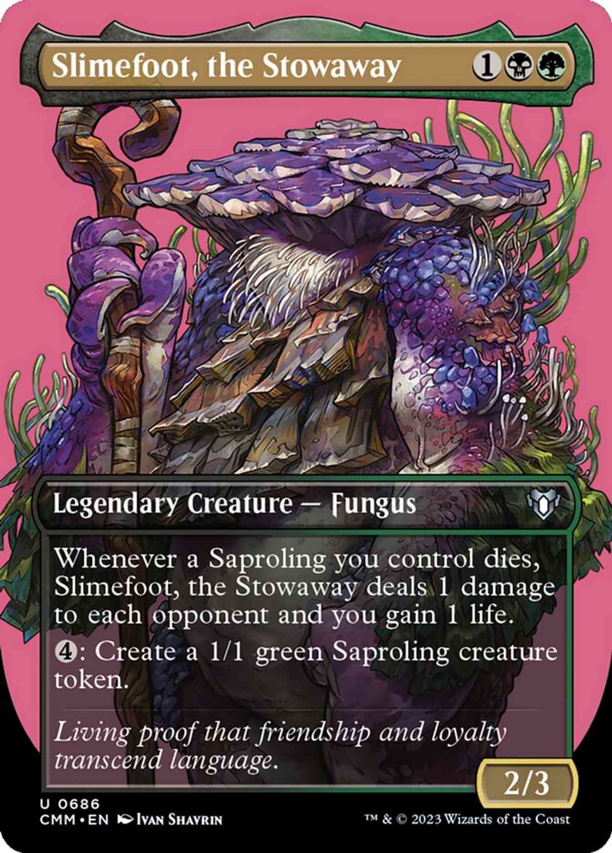 Slimefoot, the Stowaway (Borderless) magic card front