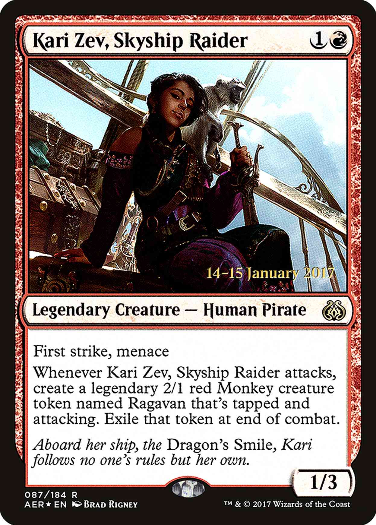 Kari Zev, Skyship Raider magic card front