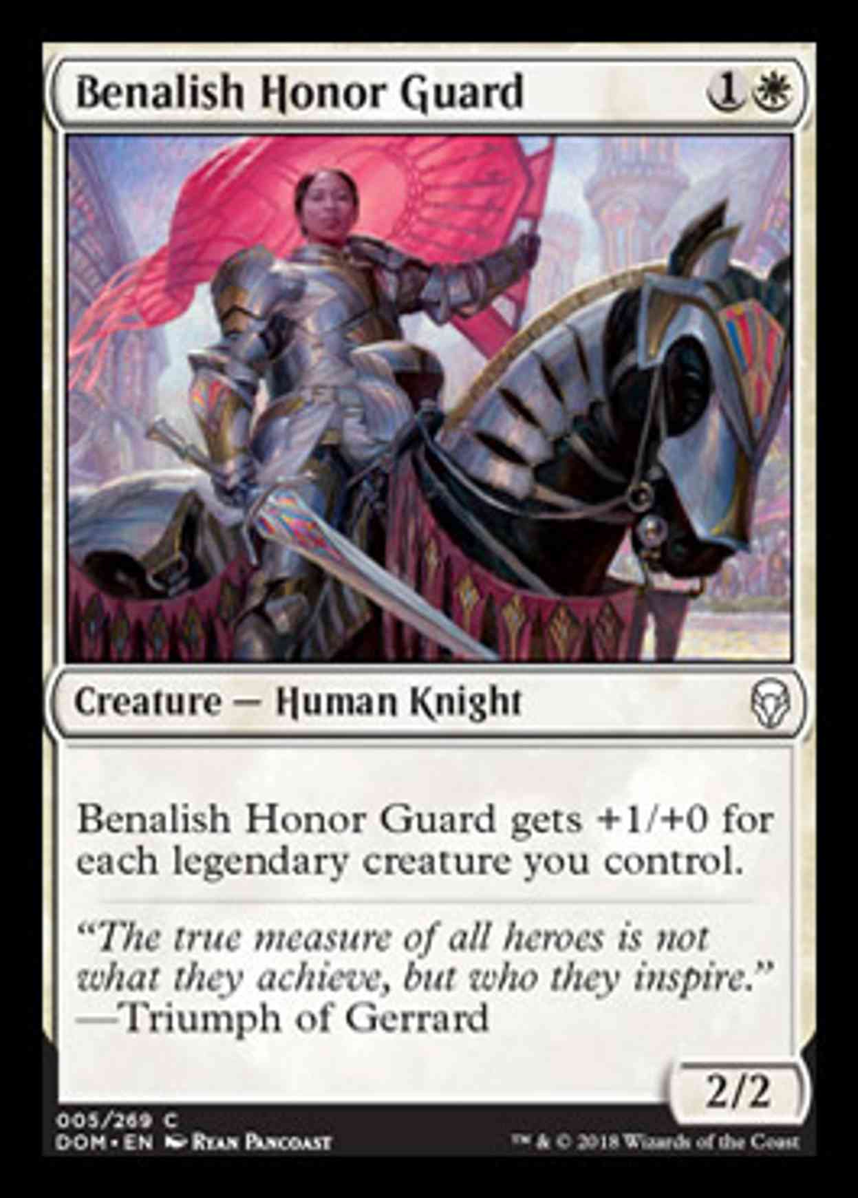 Benalish Honor Guard magic card front