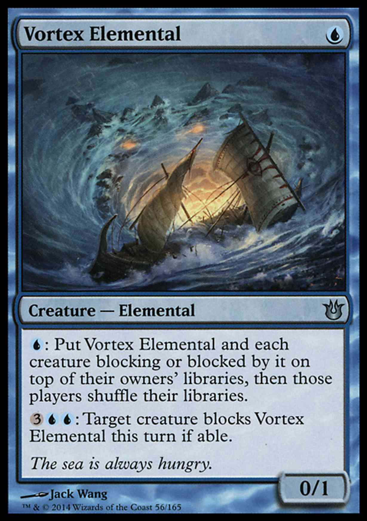 Vortex Elemental magic card front
